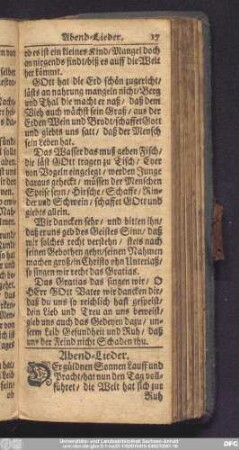 Abend-Lieder.
