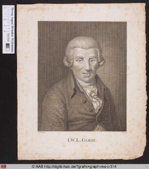 Porträt des Johann Wilhelm Ludwig Gleim.