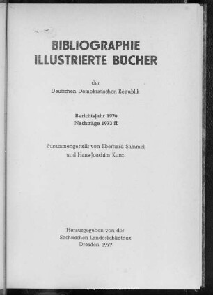 1976: Berichtsjahr 1976. Nachträge 1973 ff.