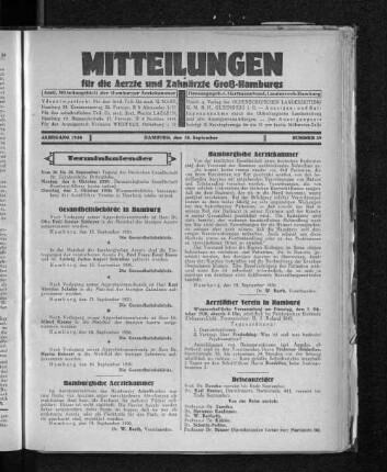 Jahrgang 1930, Hamburg, den 28. September, Nummer 39