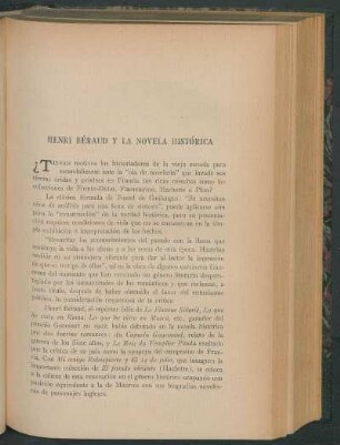 Henri Béraud y la novela histórica
