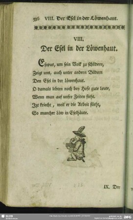 VIII. Der Esel in der Löwenhaut
