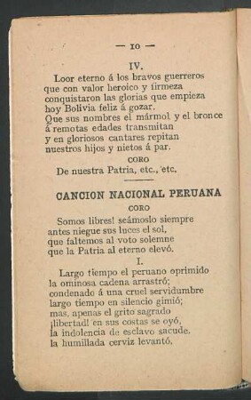 Canción nacional peruana