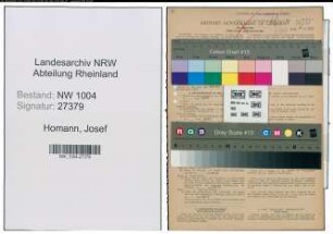 Entnazifizierung Josef Homann , geb. 19.02.1904 (Fahrer)
