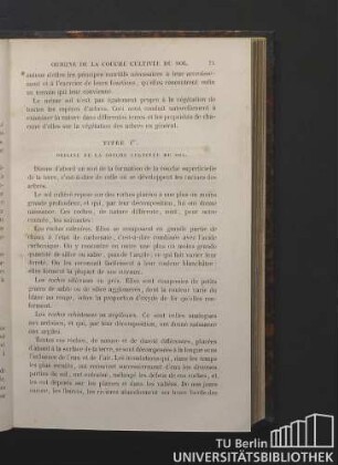 Titre Ier. Origine de la couche cultivée du sol.