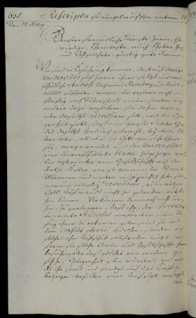 Erteilung des Consilium Abeundi für die Studierenden Meinberg und Reidemeister.