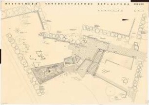 Wettbewerb Grüngestaltung Neu-Altona, Hamburg: Kinderspielplatz: Lageplan mit Gartenplan 1:100