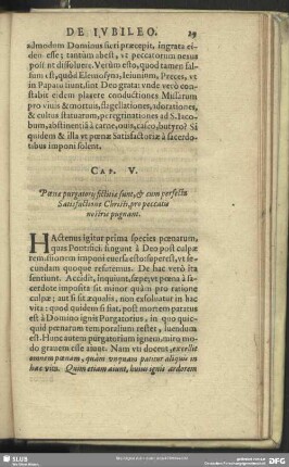 Cap. V. Poenae purgatorii fictitiae sunt, & cum perfecta Satisfactione Christi, pro peccatis nostris pugnant
