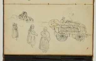 Figuren und Fuhrwerk - Pferde- und Figurenstudien