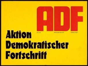 ADF, Bundestagswahl 1969