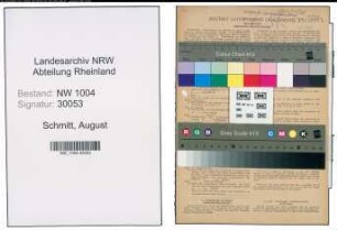 Entnazifizierung August Schmitt , geb. 09.12.1893 (Fahrer)