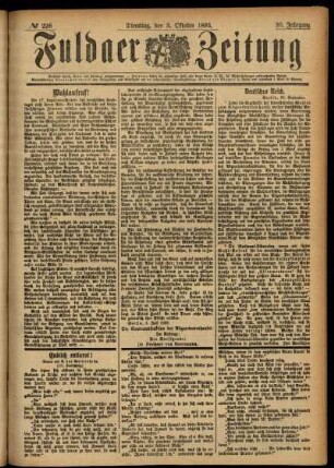 Ausgabe vom Dienstag, den 03. Oktober 1893.
