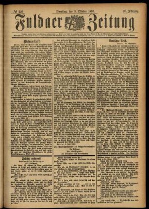 Ausgabe vom Dienstag, den 03. Oktober 1893.