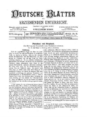 Pestalozzi und Stephani : Ein Beitrag zur Geschichte des Pestalozzianismus