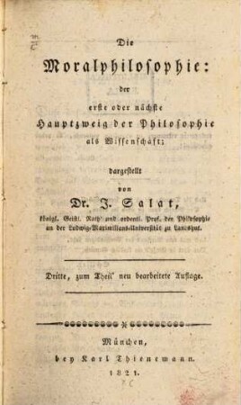 Die Moralphilosophie