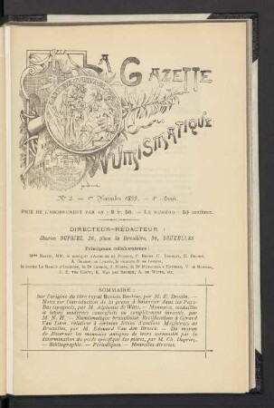 N° 2. — 1er Novembre 1899