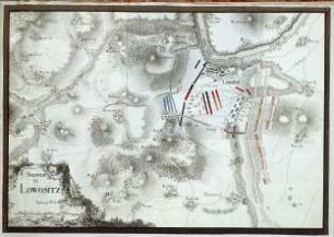 WHK 24 Deutscher Siebenjähriger Krieg 1756-1763: Plan der Schlacht bei Lobositz, 1. Oktober 1756