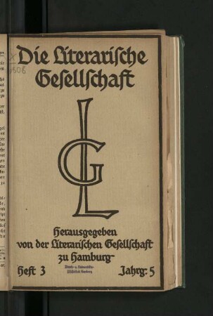 Heft 3 1919 Jahrg. 5