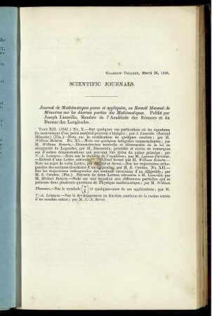 Scientific journals.