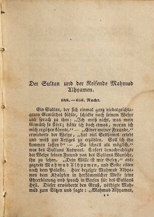 Tausend eine Nacht : Arabische Erzählungen, 19. Tausend eine Nacht : Arabische Erzählungen