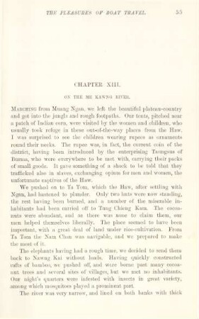 Chapter XIII. On the Me Kawng river