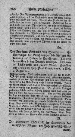 Die angewandte Elektricität bey Krankheiten des menschlichen Körpers.