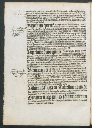 Vidimus supra de Tabellionibus et hiis que circa eorum offitia sunt necessario consideranda ...