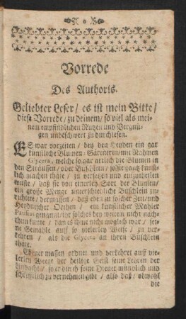 Vorrede des Authoris.