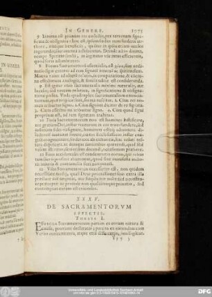 XXXV. De Sacramentorum Effectis.