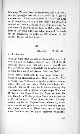 198 Wandsbeck, d. 16. Mai 1811