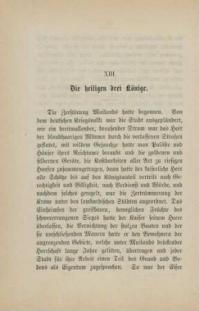 XIII. Die heiligen drei Könige