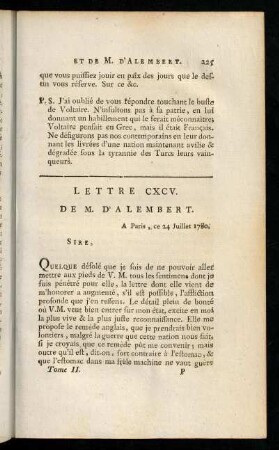 225-236, Lettre CXCV.-CXCVIII.
