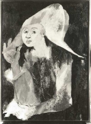 Harlekin : Gemälde "Harlekin" (bez. 1964, R. Somville; Leinwand; 129 x 96 cm;