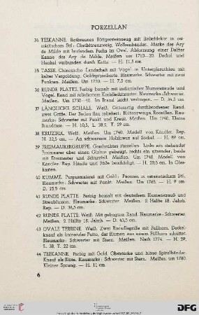 Porzellan (Nr. 34-74)