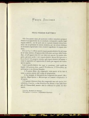 Parte Seconda Pesci Pseudo-Elettrici
