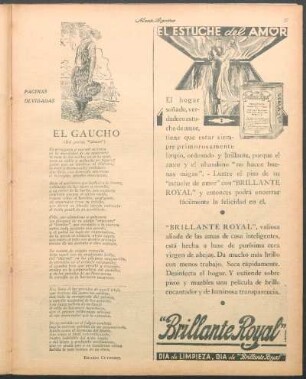 El gaucho (Del poema "Lázaro") : Páginas olvidadas