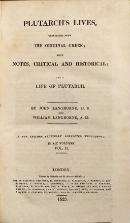 Plutarch's lives, 2