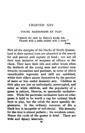 XXV. YOUNG BARBARIANS AT PLAY