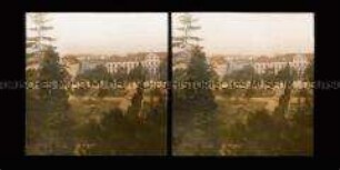 Blick von der Orangerie in den Garten, Gotha