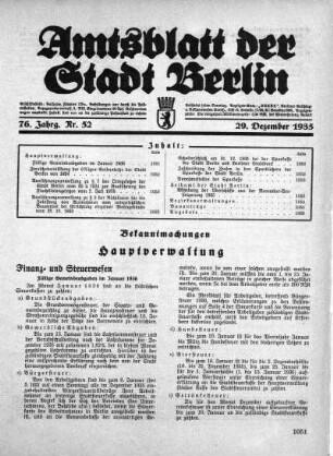 1935,52: Nr. 52, 29. Dezember 1935