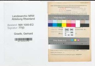 Entnazifizierung Gerhard Graefe, geb. 11.04.1908 (Regierungsbauinspektor)