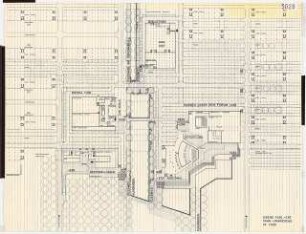 Universität Bremen: Grundriss Fahr- und Parkebene, 1:500