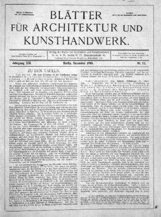 No. 12, Dezember 1908