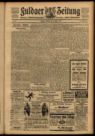 Zweite Ausgabe vom Freitag, den 08. März 1907.
