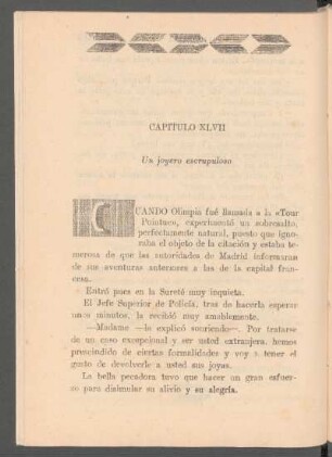 Capítulo XLVII - Un joyero escrupuloso