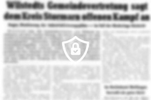 Wilstedts Gemeindevertretung sagt dem Kreis Stormarn offenen Kampf an