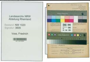 Entnazifizierung Friedrich Voss , geb. 07.06.1904 (Schlosser)