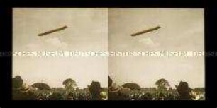 Zeppelins Flug über das Tempelhofer Feld, Berlin