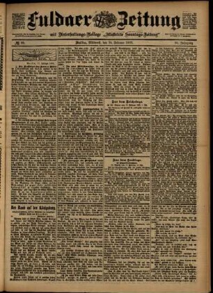 Ausgabe vom Mittwoch, den 18. Februar 1903.