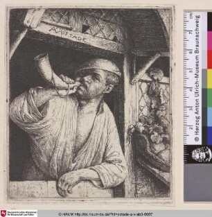 [Der Bäcker; The baker sounding his horn; Paysan sonnant du cor]